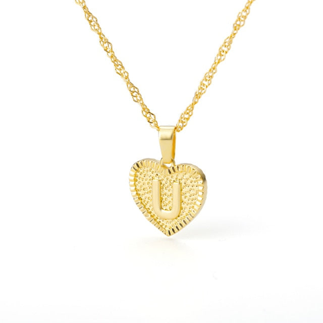 Initial Heart Pendant